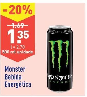 ALDI Bebida energética monster promoção
