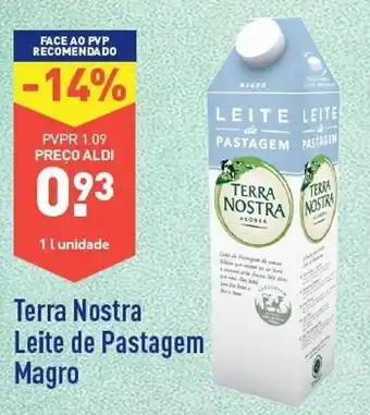 ALDI Leite desnatado terra nostra promoção