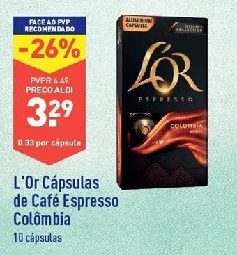 Cápsulas de café l'or