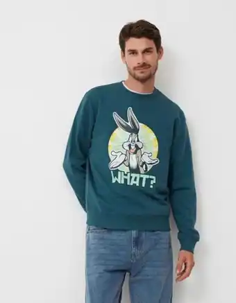 Sweatshirt 'looney tunes', homem, azul