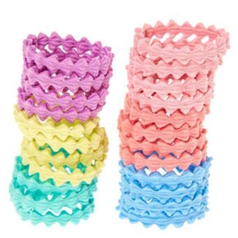 Claire's club pastel wave hair bobbles - 24 pack