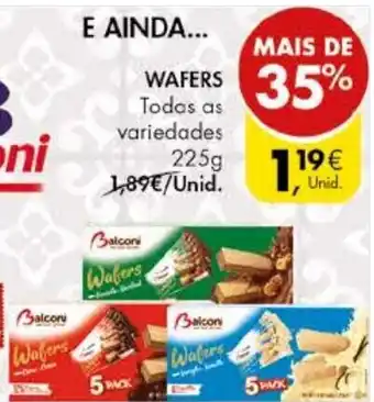 Pingo Doce Wafers 225 promoção