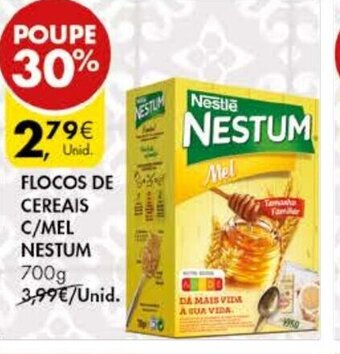 Pingo Doce Flocos de Cereais C/Mel Nestum 700g promoção
