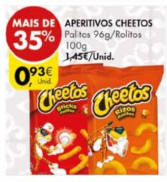 Pingo Doce Aperitivos Cheetos 100g promoção