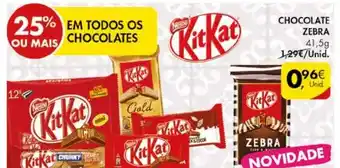 Pingo Doce Chocolate Zebra promoção