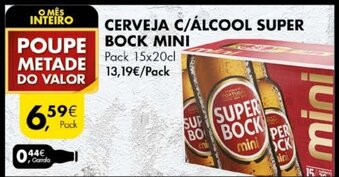 Pingo Doce Cerveja C/ Álcool Super Bock Mini promoção