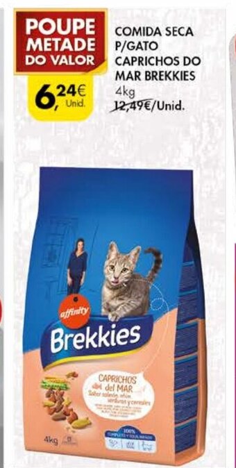 Pingo Doce Comida Seca P/Gato Caprichos do Mar Brekkies 4kg promoção