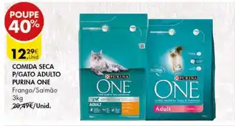 Pingo Doce Comida Seca P/Gato Adulto Purina One 3kg promoção