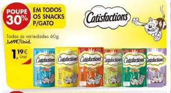 Pingo Doce Catisfactions Snacks P/Gato promoção