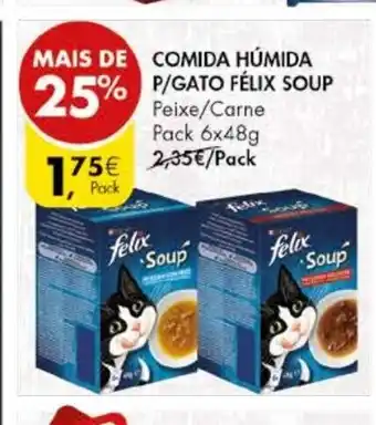 Pingo Doce Comida Húmida P/Gato Félix Soup promoção