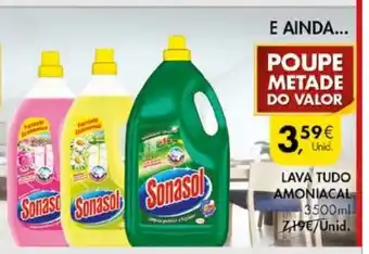 Pingo Doce Lava Tudo Amoniacal 3500ml promoção