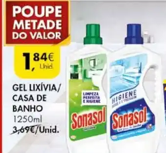 Pingo Doce Gel Lixívia Casa de Banho 1250ml promoção