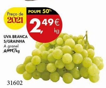 Uva branca s/ Grainha 1kg