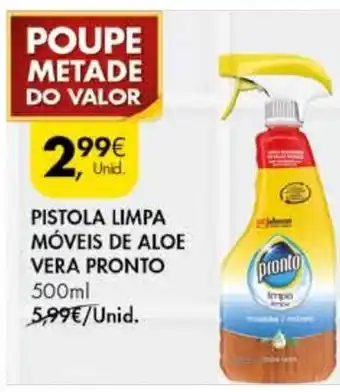 Pingo Doce Pistola Limpa Móveis de Aloe Vera Pronto 500ml promoção