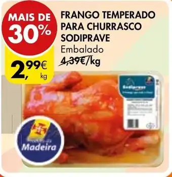 Pingo Doce Frango Temperado para Churrasco Sodiprave promoção