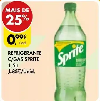 Pingo Doce Refrigerante C/ Gás Sprite 1,25L promoção
