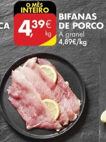 Pingo Doce Bifanas de Porco promoção