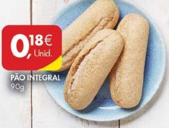 Pingo Doce Pão Integral 90g promoção
