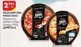 Pingo Doce Pizza Deep Pan Pingo Doce 530g/500g promoção