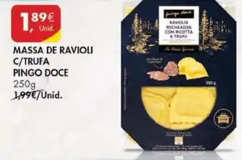 Massa de Ravioli C/Trufa Pingo Doce 250g