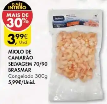 Miolo de Camarão Selvagem 70/90 Brasmar300g