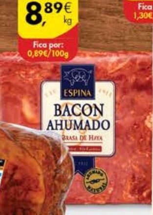 Pingo Doce Bacon Espina promoção