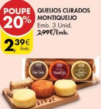 Pingo Doce Queijos Curados Montiqueijo 3 Unid promoção
