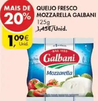 Pingo Doce Queijo Fresco Mozzarella Galbani 125g promoção
