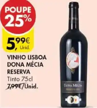 Vinho Lisboa Dona Mécia Reserva 75cl