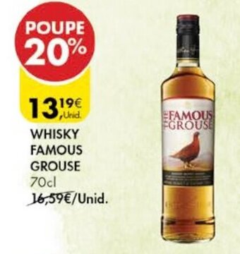 Pingo Doce Whisky Famous Grouse 70cl promoção
