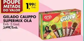 Pingo Doce Gelado Calippo Supermix Olá 5 Unid promoção