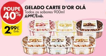 Pingo Doce Gelado Carte D'Or Olá 900ml promoção