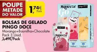Bolsas de Gelado Pingo Doce 3 Unid