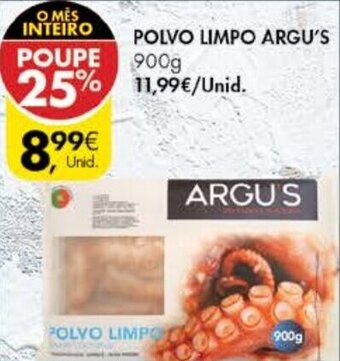 Pingo Doce Polvo Limpo Argu's 900g promoção