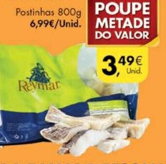 Pingo Doce Bacalhau Reymar Postinhas 800g promoção