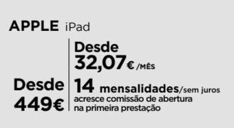 El Corte Inglés Ipad apple promoção