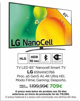 El Corte Inglés Tv 65'' led lg promoção
