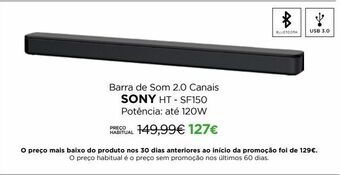El Corte Inglés Barra de som sony promoção