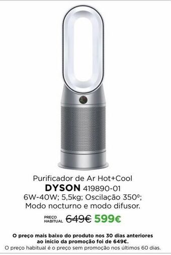 Purificador de ar dyson