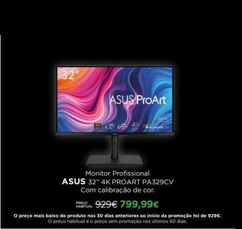 El Corte Inglés Monitor asus promoção