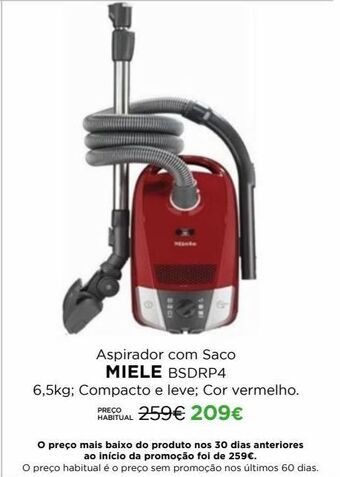 Aspirador com saco miele