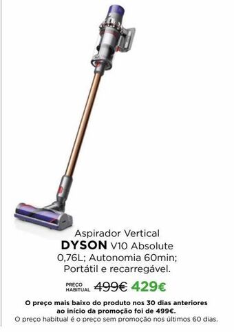El Corte Inglés Aspirador vertical dyson promoção