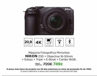 Câmera fotográfica nikon