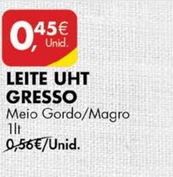 Leite UHT Gresso 1lt