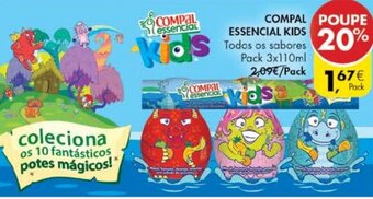 Pingo Doce Compal Essencial Kids Pack 3x110ml promoção