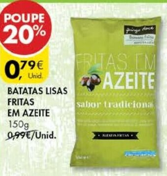 Batatas Lisas Fritas em Azeite 150g