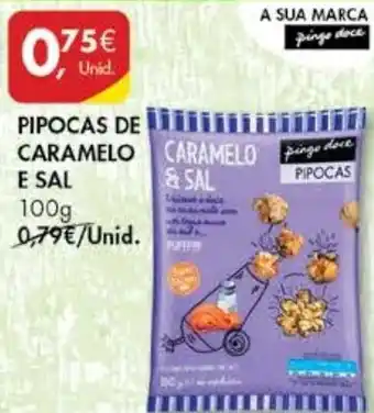 Pingo Doce Pipocas de Caramelos e Sal 100g promoção