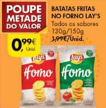 Pingo Doce Batatas Fritas No Forno Lay's 130g/150g promoção