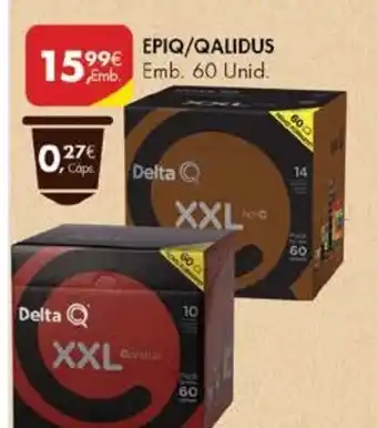 Pingo Doce Cápsulas P/Máquina Epiq/Qalidus 60 Unid promoção