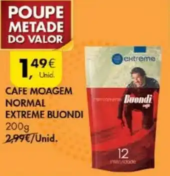 Pingo Doce Cafe Moagem Normal Extreme Buondi 200g promoção